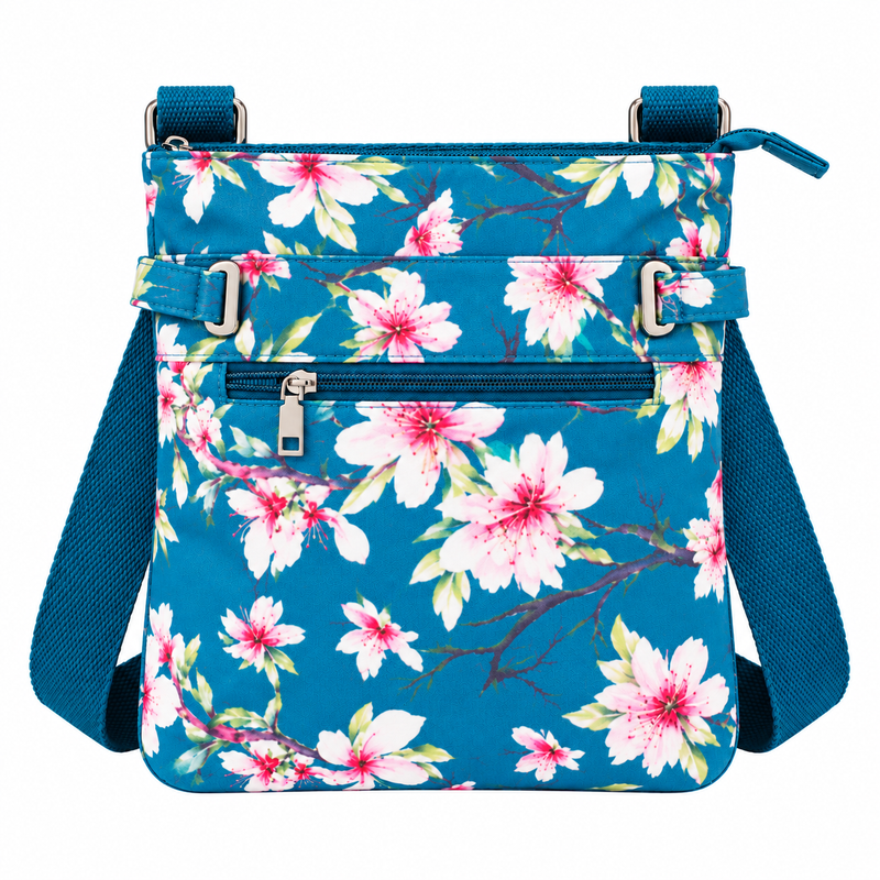 LJ-020 Green Floral Shoulder Bag (New) (image for) LJ-020 Green Floral Shoulder Bag (New)